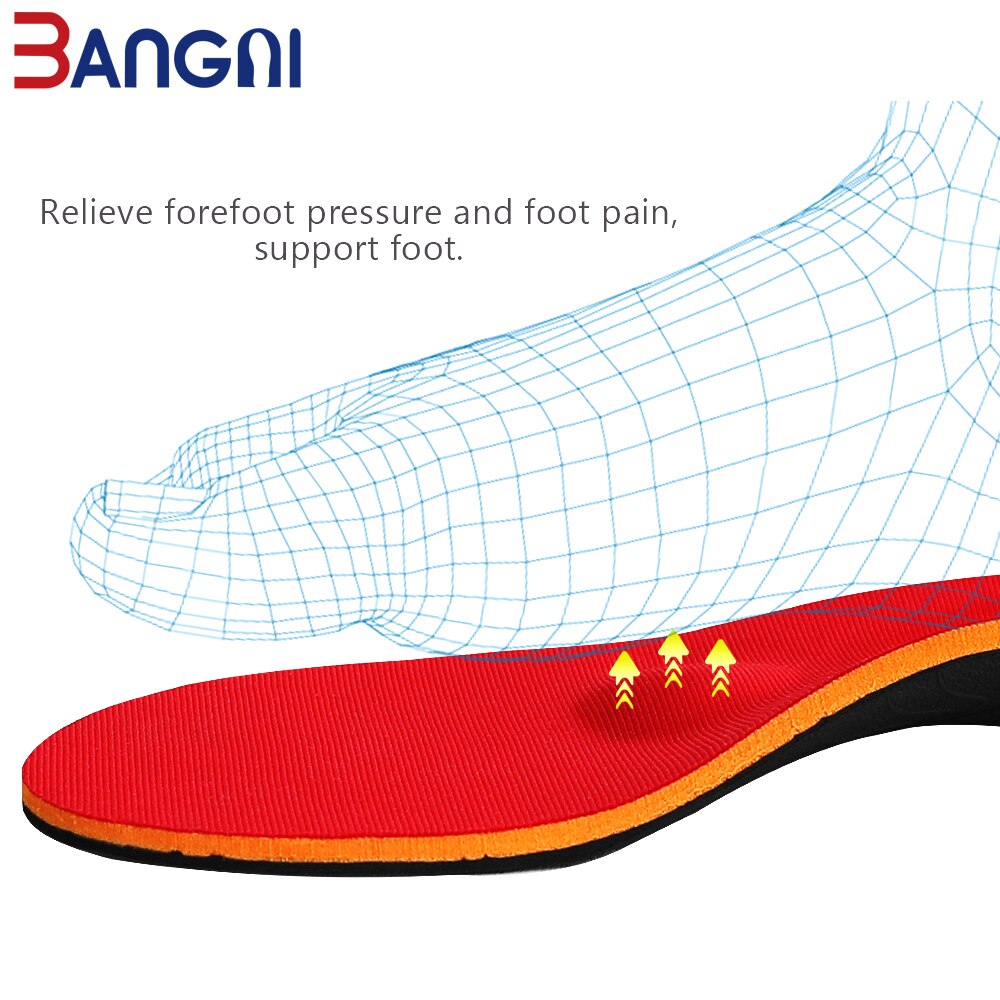 3ANGNI Orthotic Arch Support Shoe Accessories Insert Orthopedic Moderate Flat Feet insole Heel Pain Plantar Fasciitis Men Woman