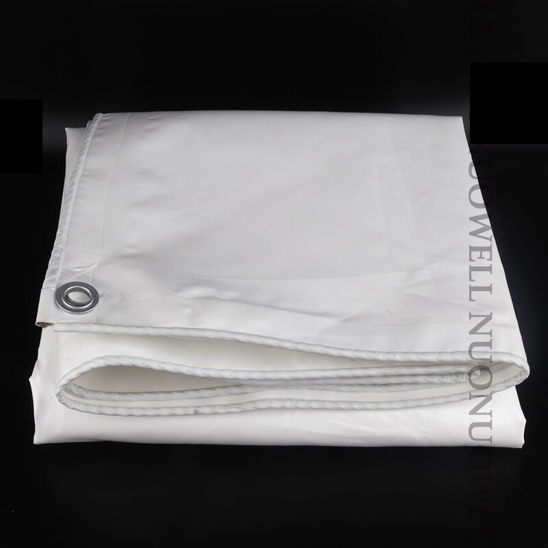 Lona blanca de PVC de 0,45mm de grosor, impermeable, para jardín, patio, impermeable