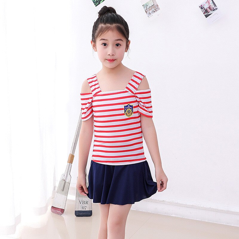 Maillots de bain Filles Boxer ENFANT da tong FILLE zhong Princesse Robe de Bain Maillots De Bain Conservateur Costume Étudiants Filles Fille: Red / XL