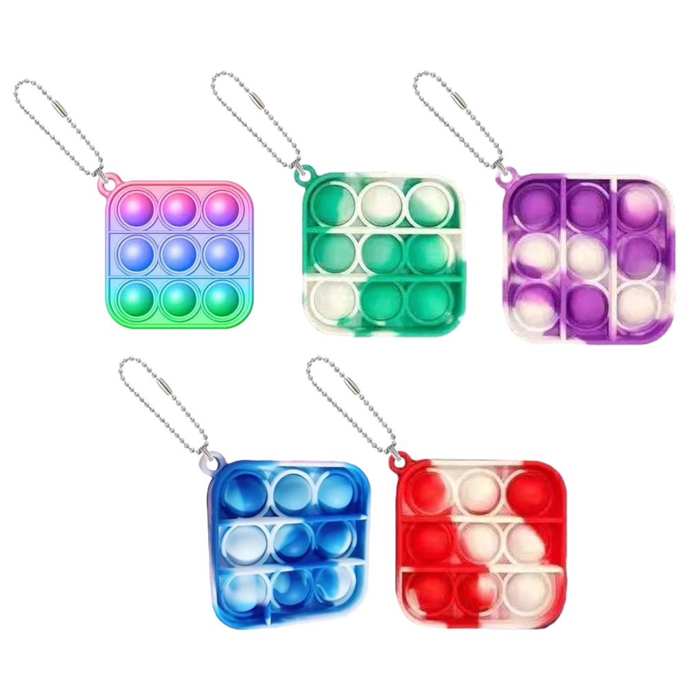 Mini Push Pop Blase Sensorischen Spielzeug Autismus Bedürfnisse Squishy Stressabbau Spielzeug Erwachsene Kind Lustige Anti-stress Pop-es Zappeln Keychain