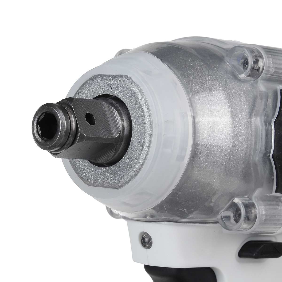 Drillpro Brushless Cordless Electric Impact Wrench Screwdriver 1/2"&1/4" Wrench Power Tools for 18V Makita Battery with Battery