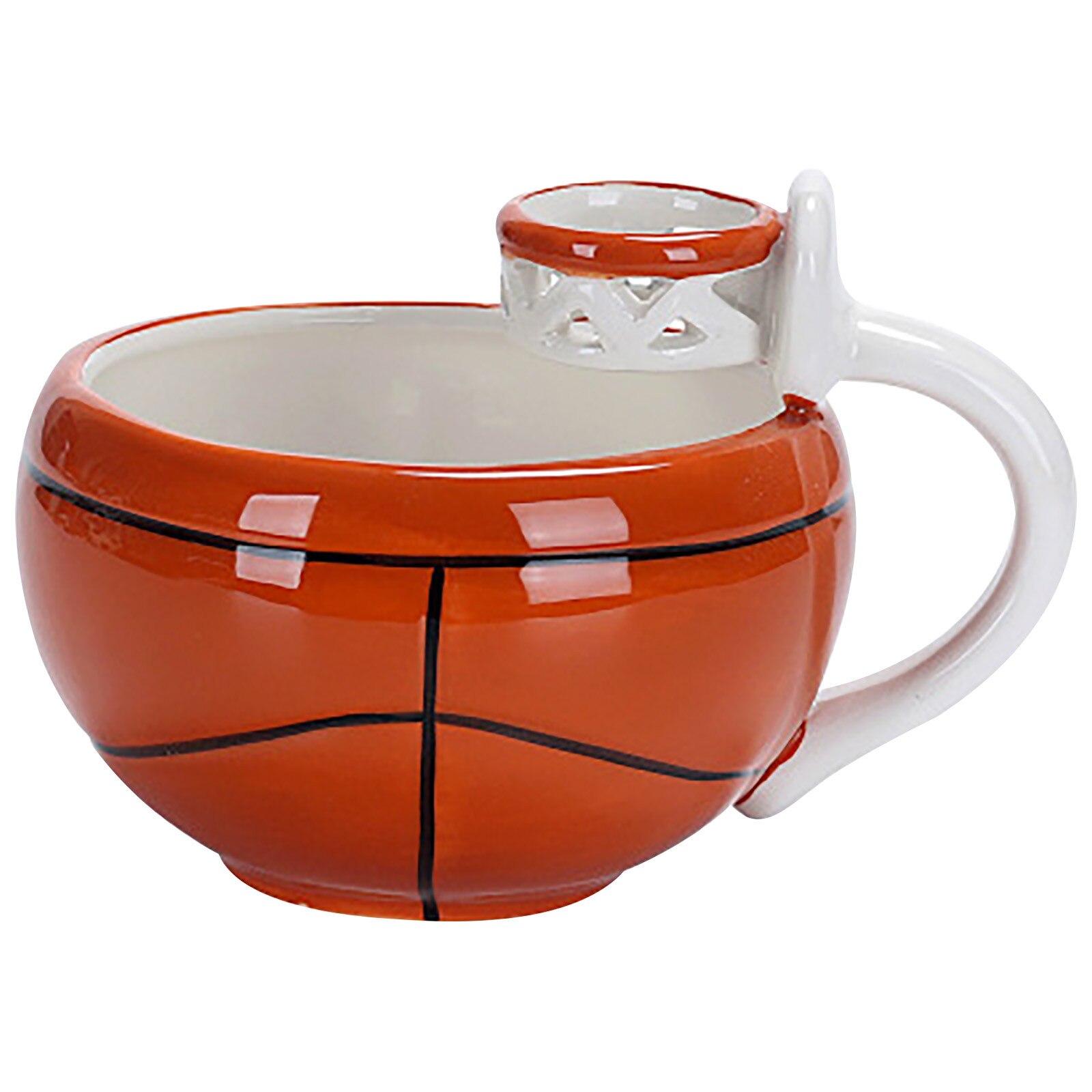 Unique basketball football tea cup shape cute cartoon cup ceramic coffee breakfast water cup home household kitchen supplies