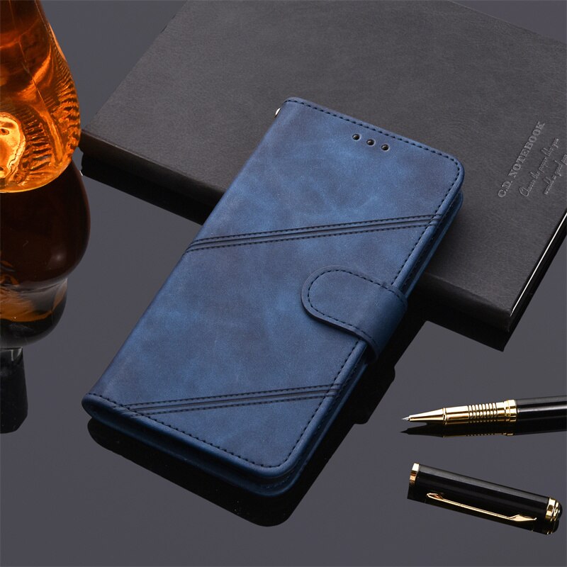 Etui do Samsung Galaxy A03 etui z klapką skórzane etui na karty skóra ochronna do Samsung A03 A 03 okładka książki Funda: K2-Blue