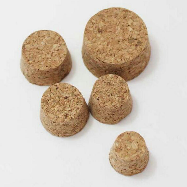 4 unids/lote tamaño grande de madera de corcho para la prueba del tubo/botella de embalaje botella de tapones diámetro de 72mm 83mm altura 30/35mm