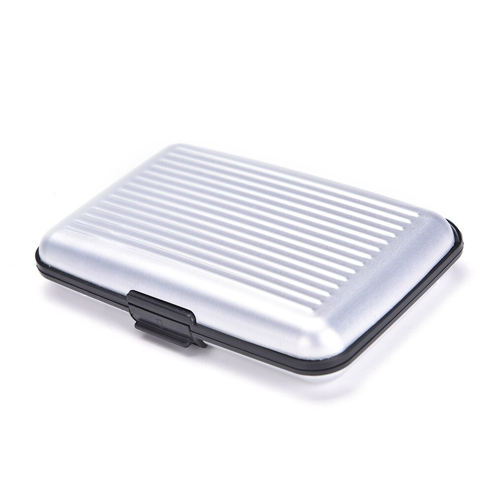 Aluminum Business Shiny Metal Cardholder Box Card Holders & Note Hold Card Waterproof Credit Card ID Holder Case