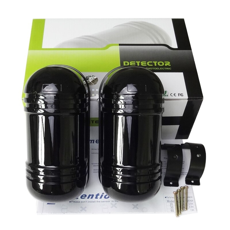 GSM Alarm Use 1m~150m Wall Gate Window Photoelectric Infrared Double Beam Detector Perimeter Protection 2 Beams Infrared Sensor