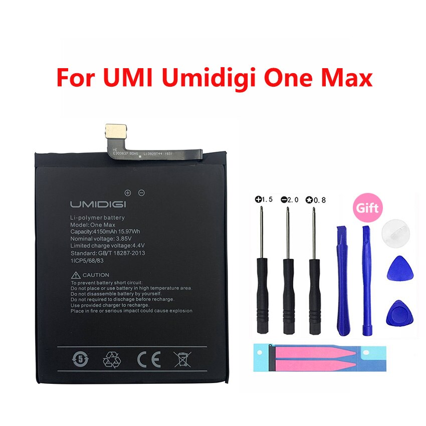 Para umi umidigi bateria a3 a5 um s2 f1 jogar f2 s3 super toque z z2 pro max lite telefone de alta qualidade substituição backup batteria: One Max