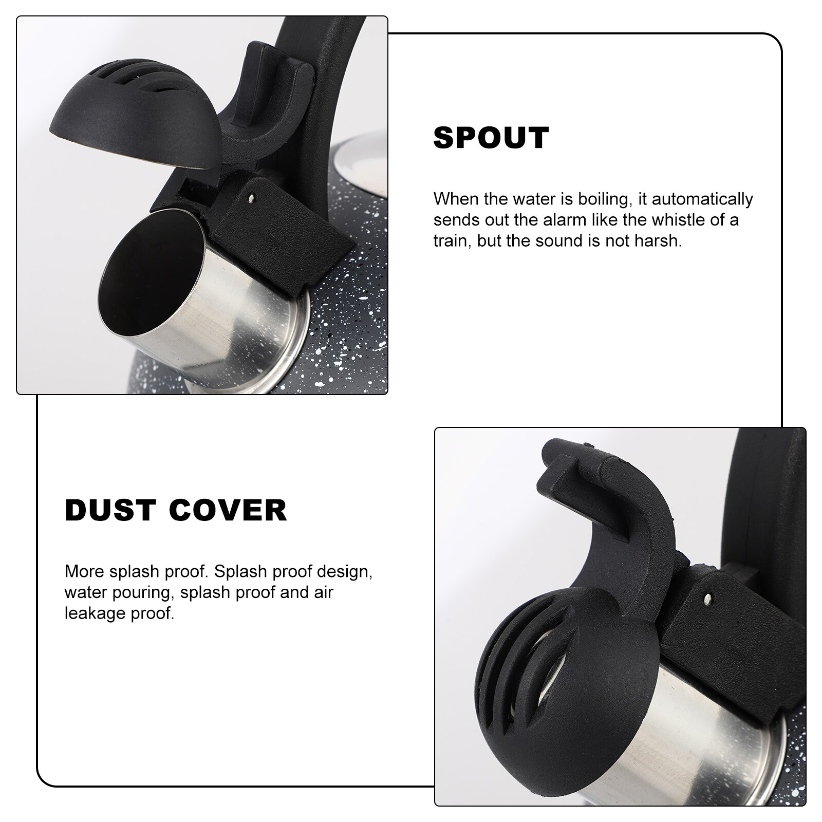 2.5L Stainless Steel Kettle Boiling Whistle Kettle Whistling Kettle Practical Teakettle Kitchen Gadget With Anti-Scalding Handle