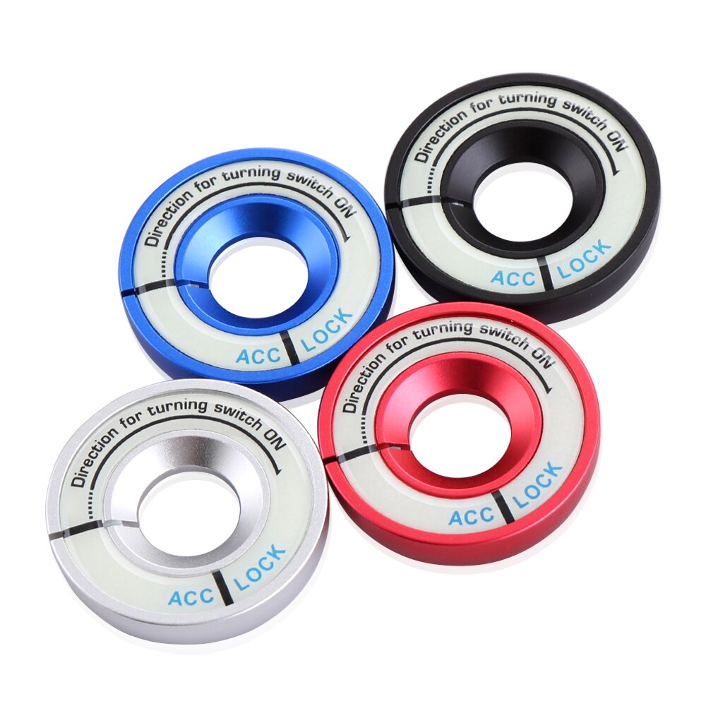 Luminous Glow ignition switch decoration Key Ring Sticker for skoda Octavia Fabia YETI vw passat Bora POLO GOLF 6 Jetta MK5 MK6