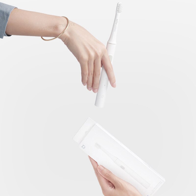 Xiaomi-cepillo de dientes eléctrico Mijia T100 para adulto, resistente al agua, Ultra sónico, automático, recargable por USB