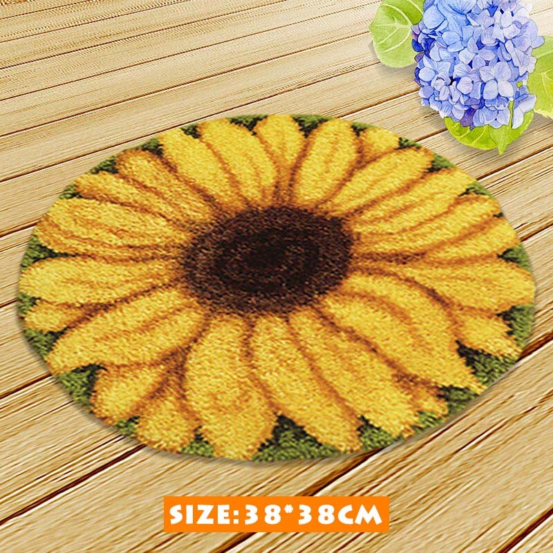 Chats mignons kits de point de croix loquet crochet tapis kits broderie escalier tapis tapis point fils tapis broderie fil pour tricoter: AZD033
