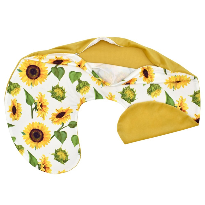 Pasgeboren Baby Verpleging Kussens Cover Moederschap U-Vormige Borstvoeding Kussen Hoes Zuigelingenvoeding Taille Kussen Case: sunflower