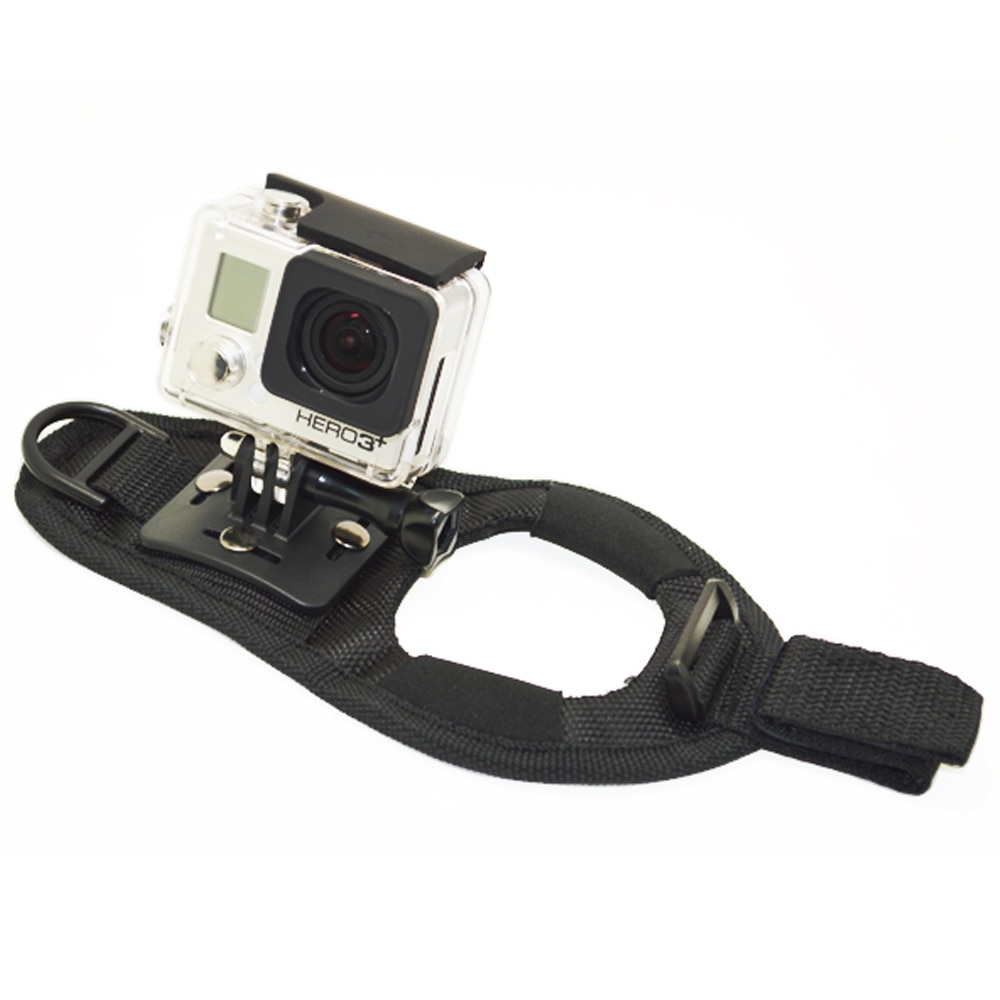 QQT Rotation Wrist Glove Hand Palm Strap Belt Tripod Stand Holder Stand For GoPro Hero 9 8 7 6 5 4 3 + / 3/2 SJCAM Xiaomi Yi