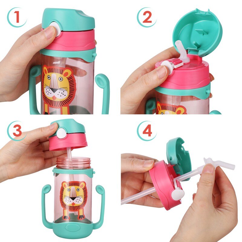 Kinderen Draagbare Sippy Cup Stro Accessoires PP Silicone Baby Sippy Cups Stro Vervanging Accessoires L