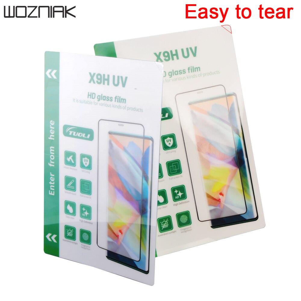 TUOLI HD UV light curing film explosion-proof flexible glass film curved surface full screen optical curing UV film cutter