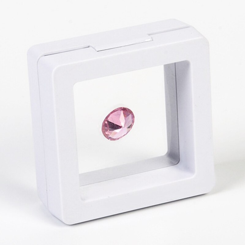 10 stk / sæt 3d flydende ramme skyggeæske smykker displaybeskyttelse billedboks med base displayboks opbevaringsarrangør