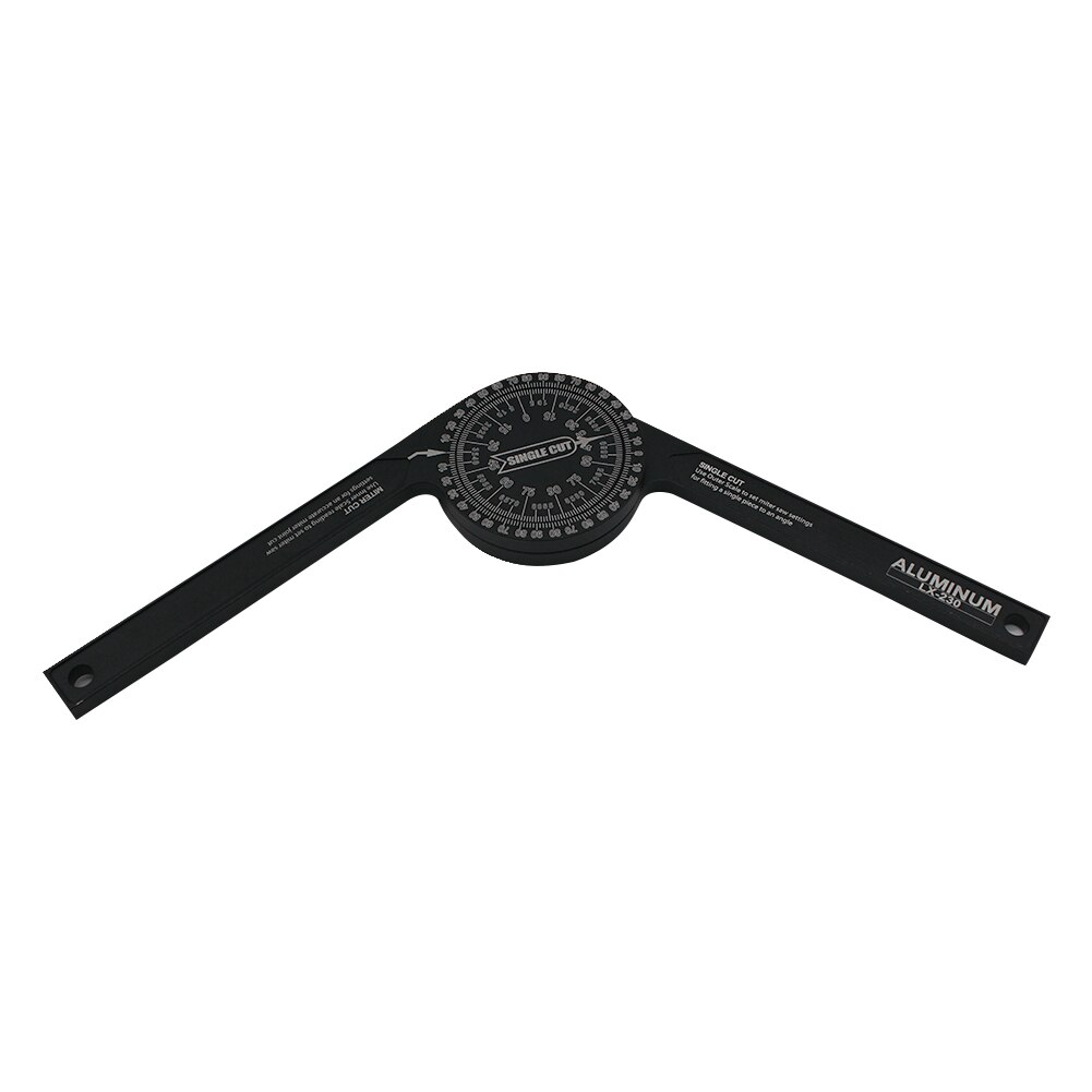 7inch Home Accessories Woodworking Angle Finder Portable Engraved Scales Aluminum Miter Saw Protractor Rust Proof Black