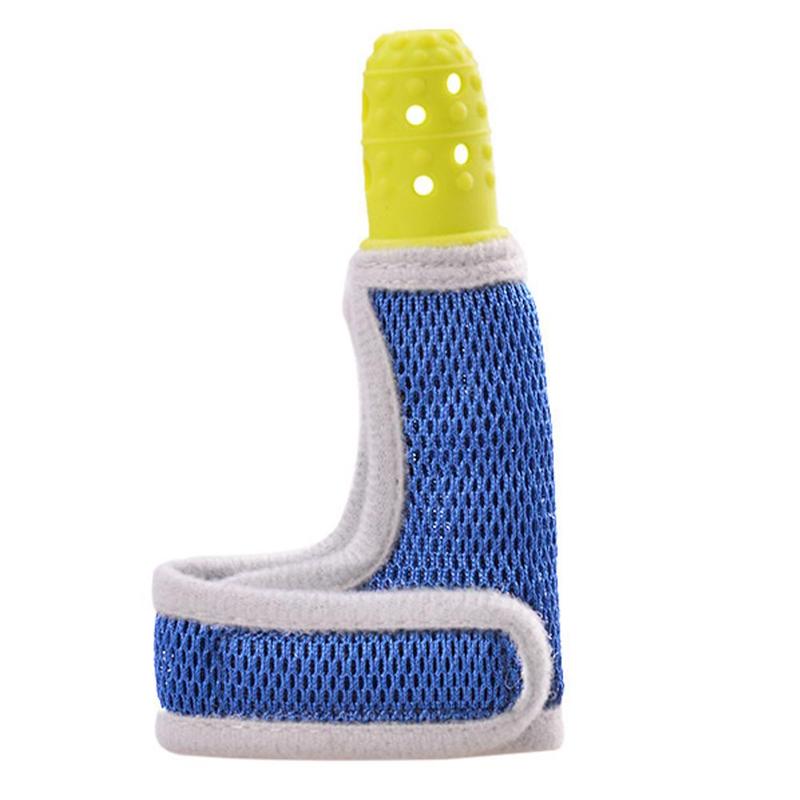 Bébé Silicone molaire doigt manchon bébé respirant pouce manchon maternité enfant main Anti-morsure dents colle K8E7: B