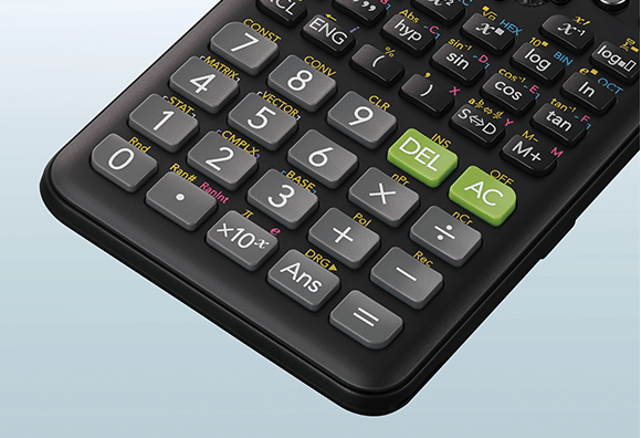 Calculadora científica Casio FX-82ES PLUS-2 2ªedicion 252 funciones 11 x 77 x 162 mm negro