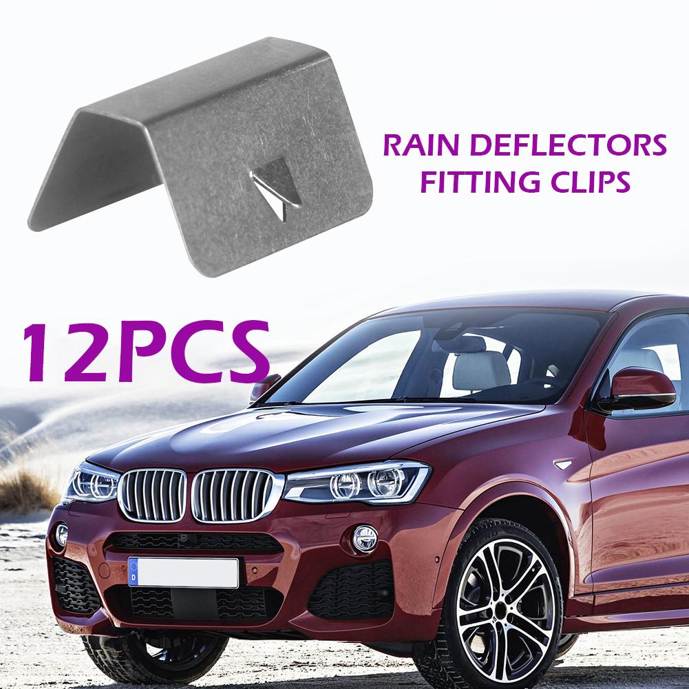 12pcs In Channel Wind Rain Deflectors Fitting Clips Replacement for Heko G3