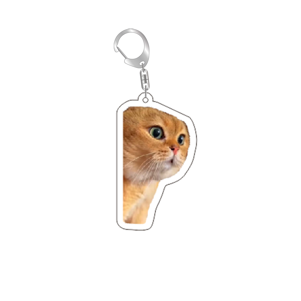 gato meme série chaveiro estudante saco cordão feminino saco pingente chaveiro coisas bonitos barato para melhores amigos: Azul