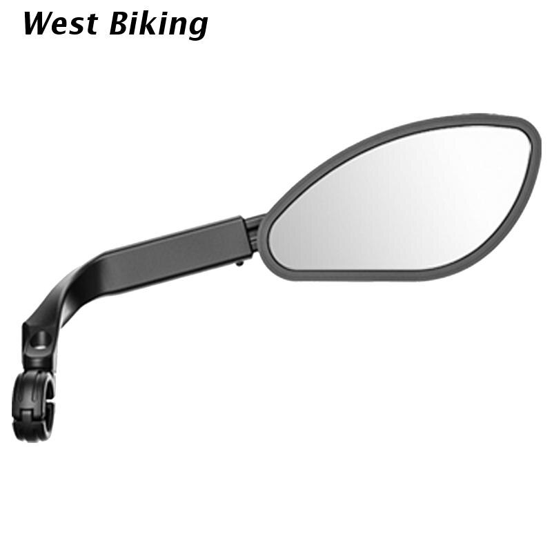 MTB Road Bike Handlebar Side Safety Rear View Mirror Bicycle Stainless Steel Lens Mirror 360 Degree Rotate: Right