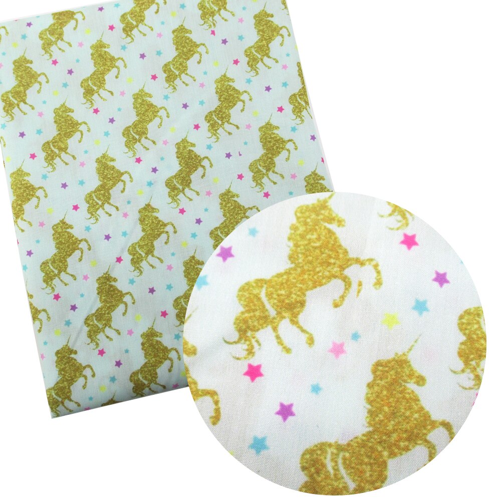 Accesorios David 50*145cm patchwork unicornio caballo poliéster tela de algodón para tejido niños hogar textil costura Tilda muñeca, c2793: 1058003001