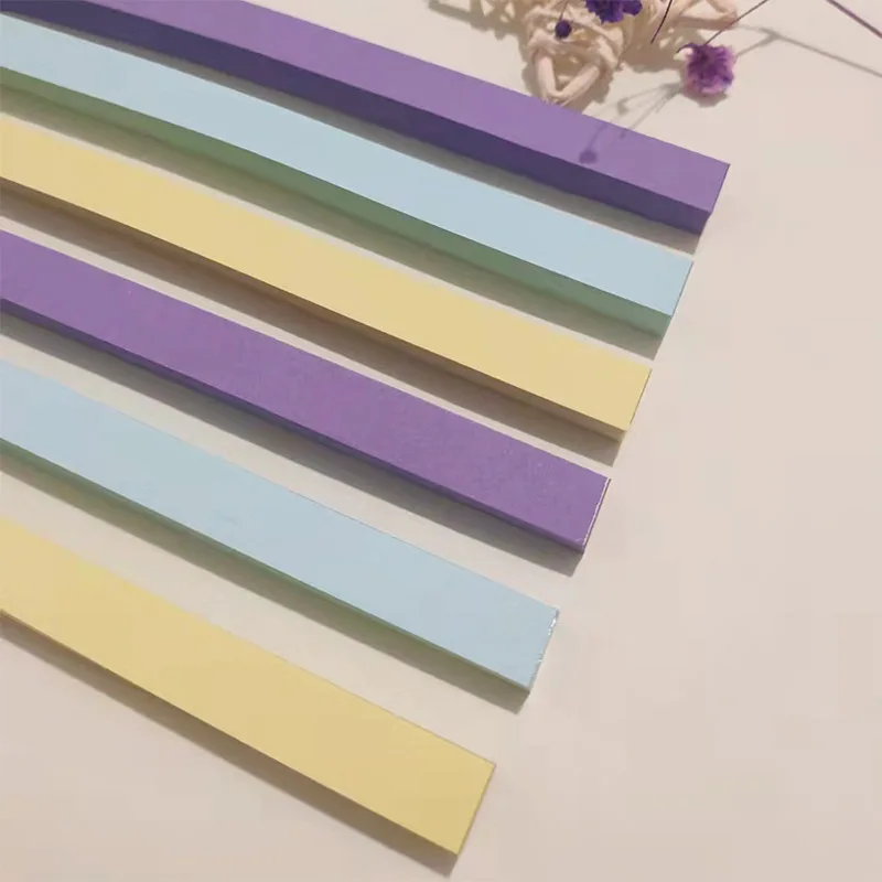 540 hojas de papel de Origami Stars, tiras de estrellas coloridas de la suerte de doble cara, 27 colores, papel plegable decorativo para suministros de manualidades: Chocolate