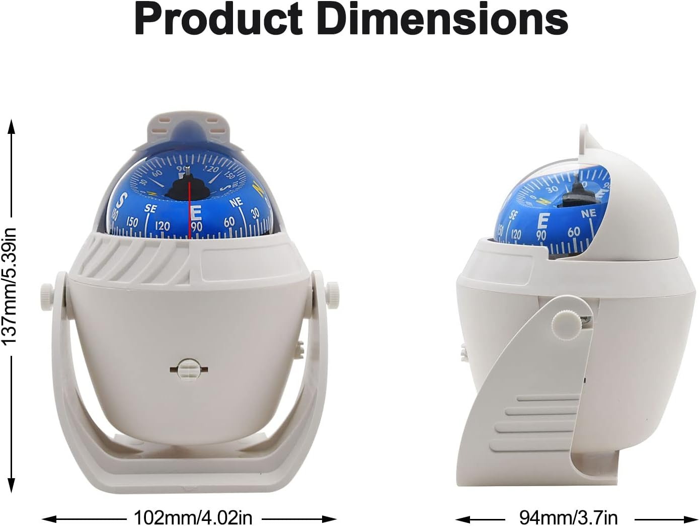 Navigatie Kompas Bal Met Magnetische Afwijking Hoek Aanpassing Voor Voertuigen & Schepen, Directionele Tool Voor Navigatie, Verkenning
