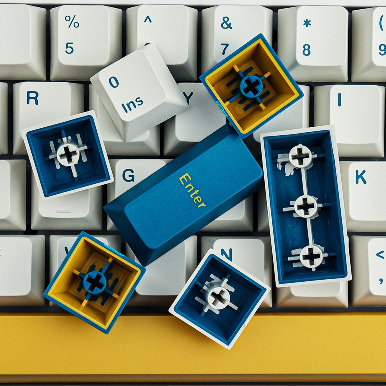 GMK Merlin Circle Double Shot Keycap 126 Keys Cherry Profile PBT Keycaps For Ansi ISO Layout Original For MX Mechanical Keyboard