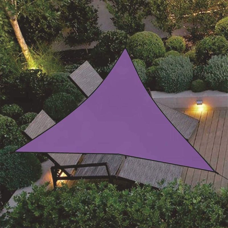 Waterproof Triangle Outdoor Garden Canopy Patio 3 Sizes Shade Net Sun Shade Sail P9YB
