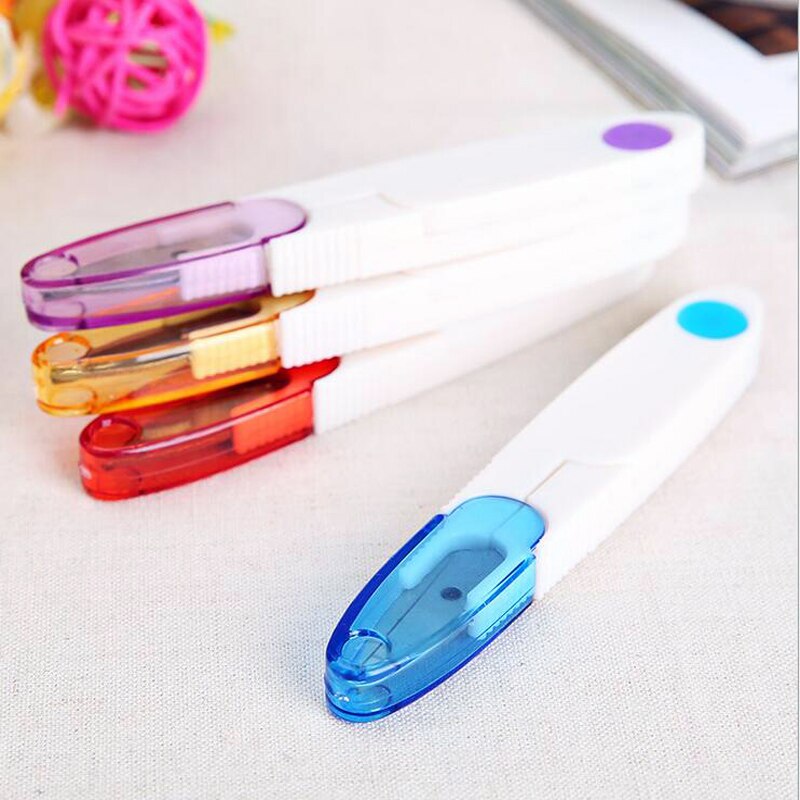 1Pc Kawaii Snips DIY Paper Cutter Accessories Scissors With Cover School Office Cutter Trimmer Tools Scissors Paper Cutter