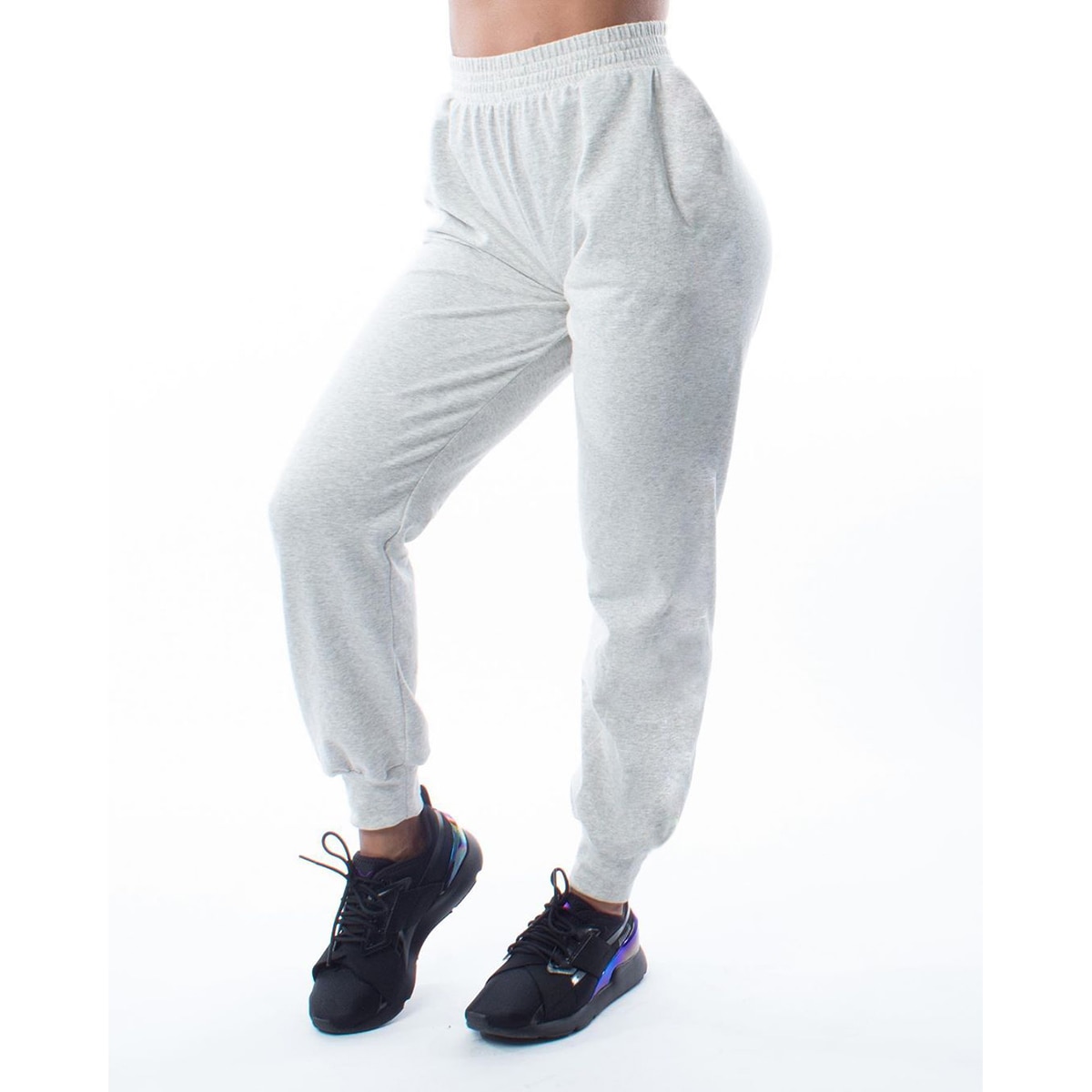 Casual sportjoggingbroek dames hoge taille effen kleur fitness hardlopen jogging sportbroek joggingbroek