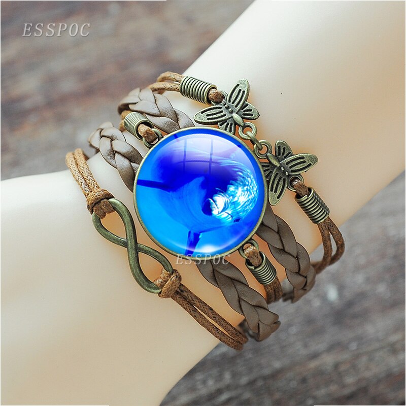 Zee Schildpad Octopus Dolfijn Zeester Multilayer Gevlochten Infinity Armband Enkelband Punk Stijl Mannen Vrouwen Mode Schildpad Sieraden: size 3