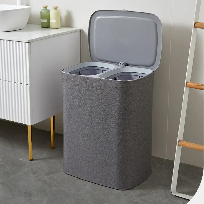 Mir de Rangement en Tissu Pliable de Style Japonais, pour Vêtements Sales, Compartiment à illant Domestique avec Couvercle