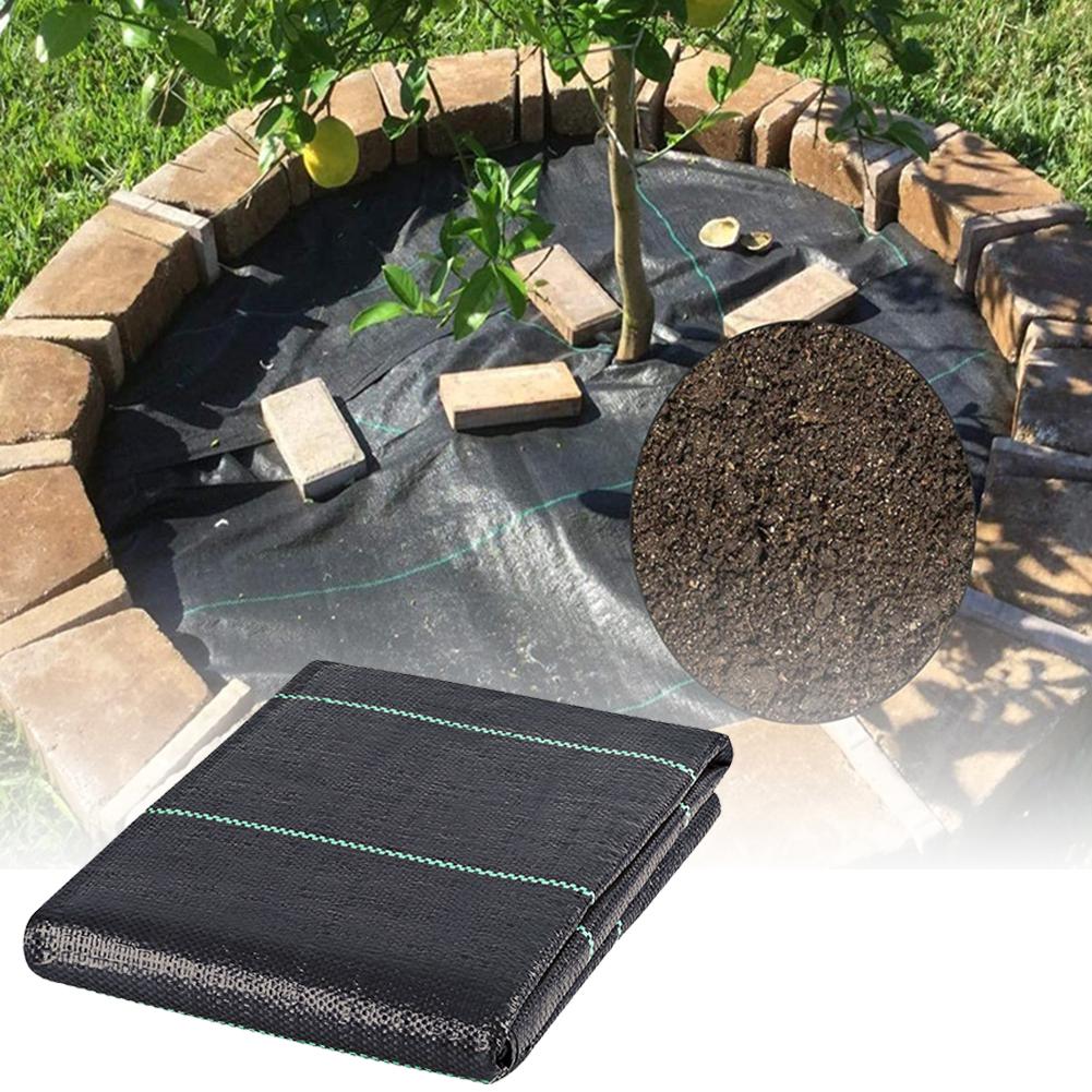 Tela Permeable ecológica para deshierbe, huerto de jardín, PE, alfombrillas anticésped, invernadero, tela barrera contra malas hierbas, cubierta de plantas