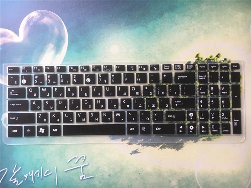 Funda protectora para teclado de portátil con letras rusas de 15 pulgadas para Asus X550 ZX50V A556U X554L R540U R540UP R557L R556UJ R558U L5900U