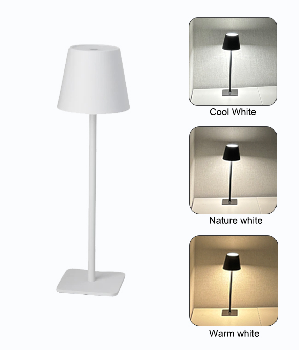 Wijnflessen Lamp LED Tafellamp Touch Control Vaas Lamp voor Festival Verjaardagsfeestje Kerstfeest Decor: WHITE