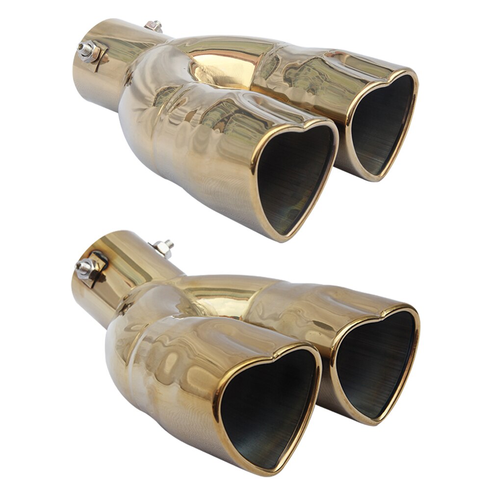 Prosta/zakrzywiona rura wydechowa samochodu tłumiki ze stali nierdzewnej tylne rury wymiana końcówki tłumika samochodowego