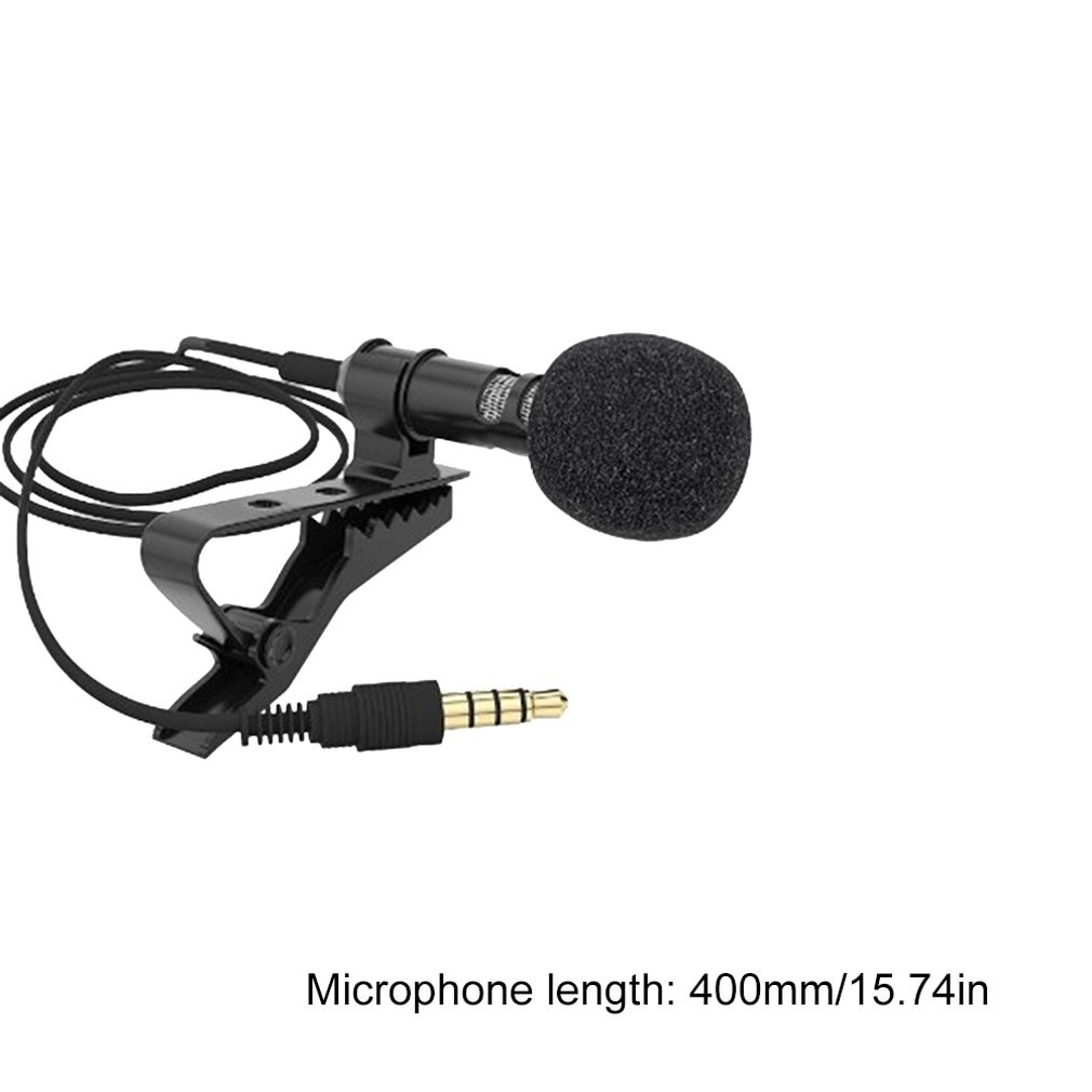 Mini micrófono, pinza de condensador-on, solapa, micrófono con cable para teléfono, portátil, Mini estéreo, de sonido HiFi