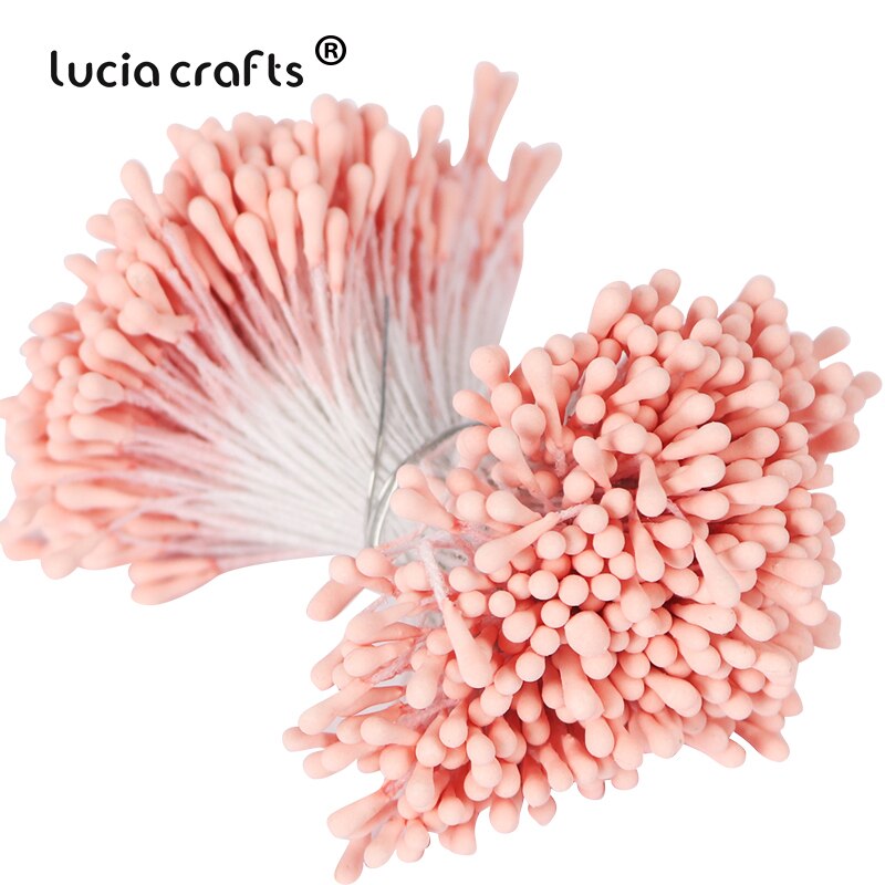 420/600 stk 1mm kunstige miniblomster stamen pistil håndverk krans kake boks kort bryllup julepynt  d1314: C5 420 stk