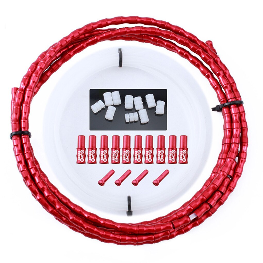 Bicycle Brake Cable Aluminum Alloy Shifting Wires Line 1 Set Cycling Equipment Replacement for MTB Road Bike 2.5m/black