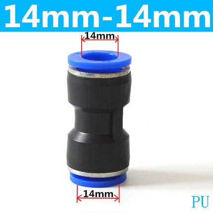Pneumaattiset liittimet kiinnitys muoviliitin pu  pg 4mm 6mm to 8mm 10mm ilma-vesiletku putki työnnä sisään suorat kaasun pikaliittimet: Pu -14