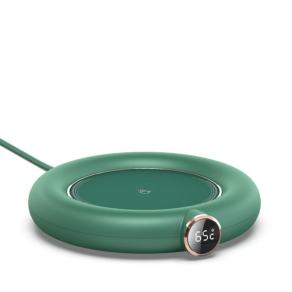 Chauffe-tasse électrique USB, pour café, thé, lait, eau, boissons, température, pour la maison, le bureau, de noël: Green