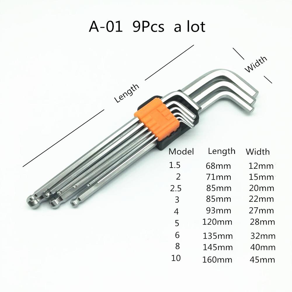 Clé Hexagonale à Bout Sphérique Durable Allen Clé ... – Grandado
