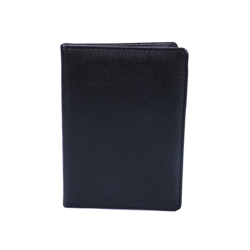 Männer Reisepass Abdeckungen Solide Gutschrift Identifikation-karten Ordner Handgemachte Frauen Pässe Halfter fallen Reisepass Geldbörsen (kunden verfügbar): Schwarz