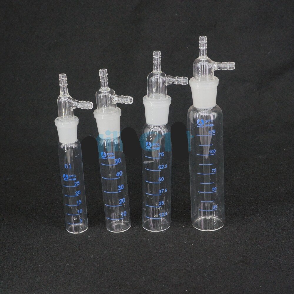 25-250ml Gas Sampling Tube Glinsky Absorber Bottle Apparatus Chemi Lab Glassware