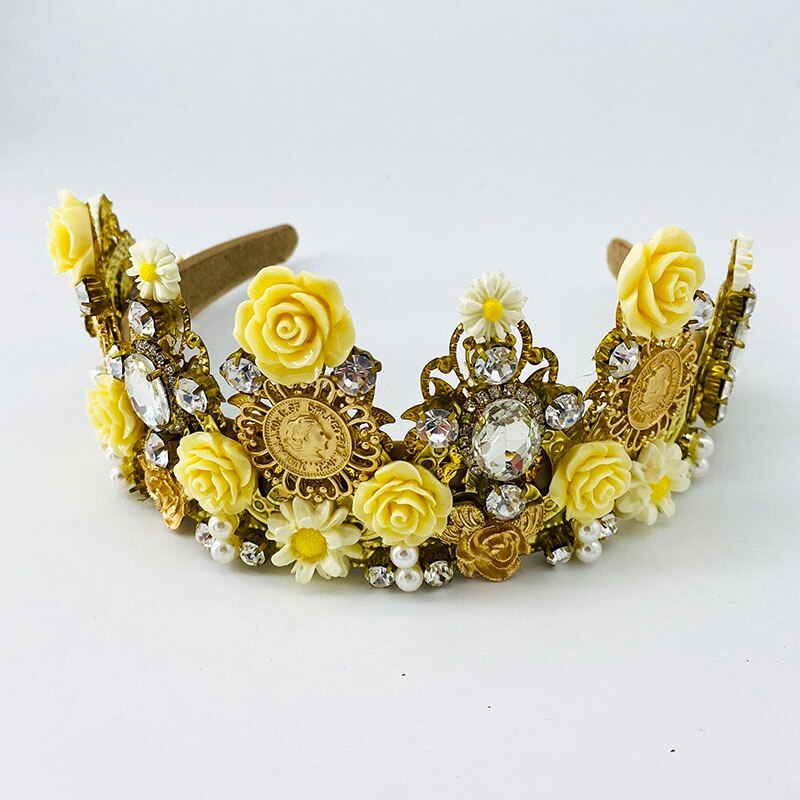 Conjunto de brincos femininos com coroa, strass, pérola, tiaras, coroa, para noiva, acessórios de cabelo, joias, princesa, vestido de casamento, baile