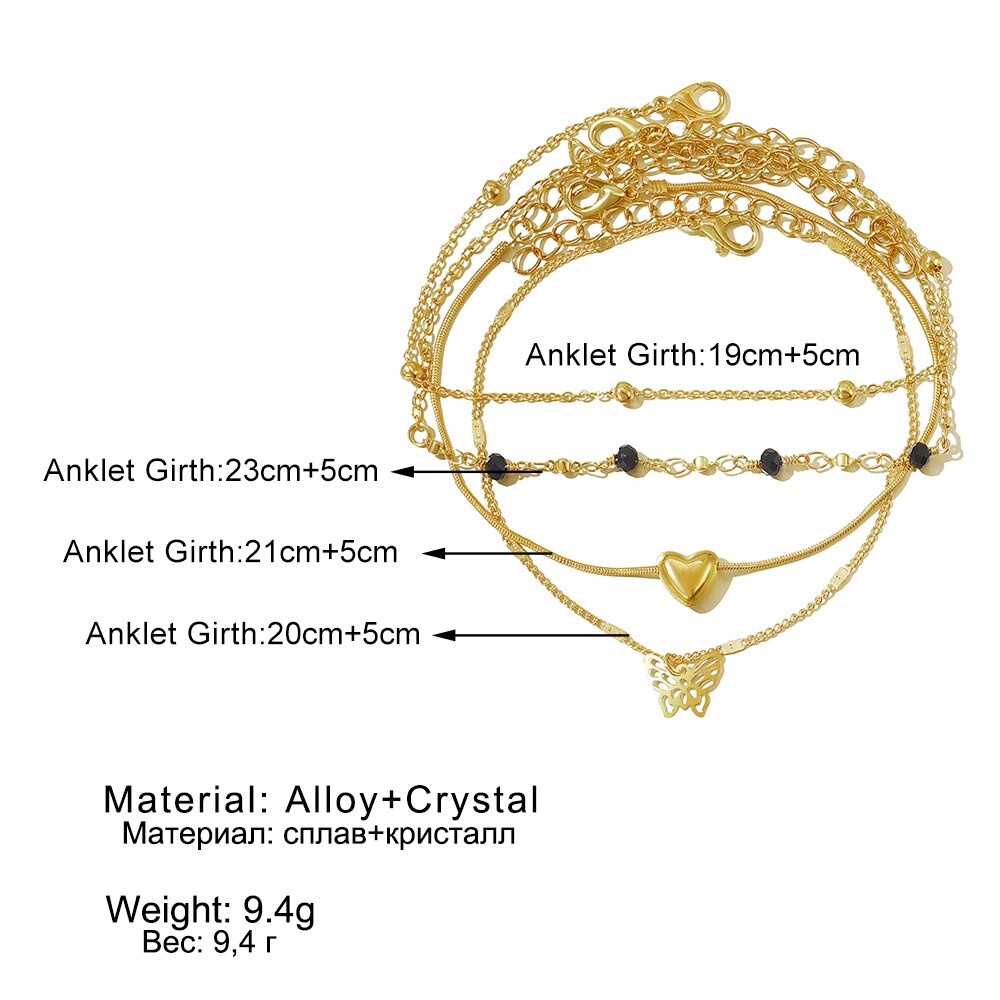 Mode Vrouwelijke Zomer Goud Kleur Enkelbanden Voor Vrouwen Pearl Chain Enkelbandjes Meisjes Barefoot Op Been Ketting Strand Sieraden 2022