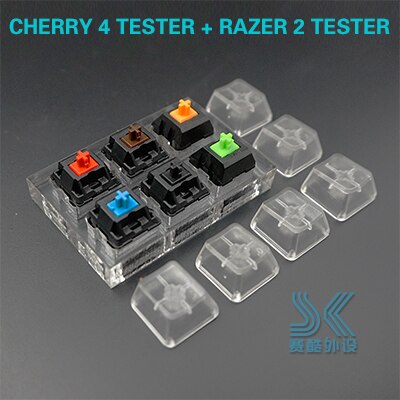 Switch Tester Cherry MX Kailh Switches Keyboard Tester Kit Clear Keycaps Sampler PCB Mechanical Keyboard Translucent Keycaps Te